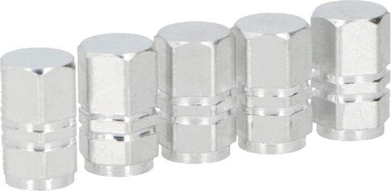 Dunlop - Víčka ventilků Schrader 5 Stk.. (silber)