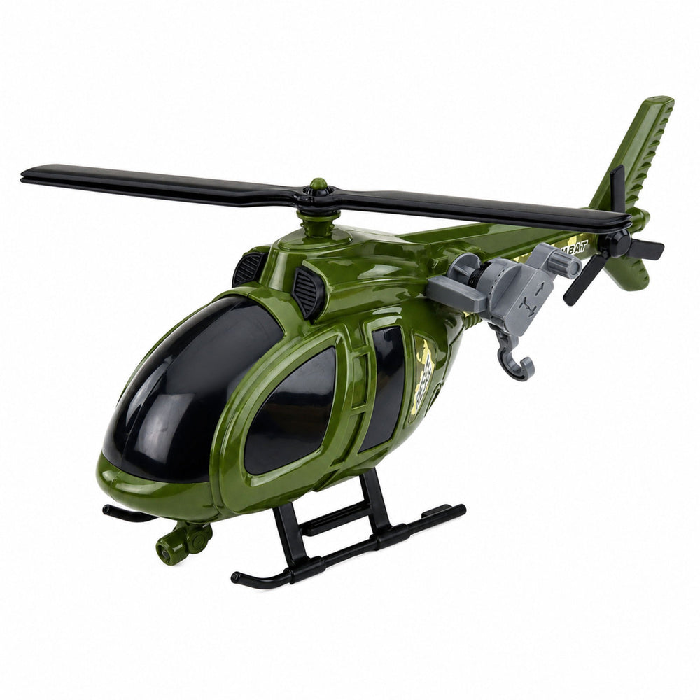 LEAN Toys Militärhubschrauber mit Hakenlichtern und Geräuschen (grün) – Produktabbildung 2
