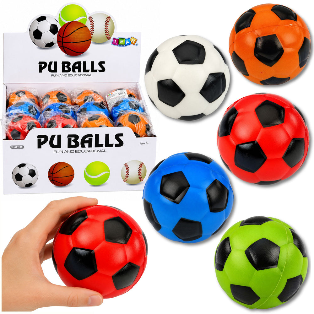 LEAN Toys Schaumstoffball, Hüpf- und Knetball, 6 cm