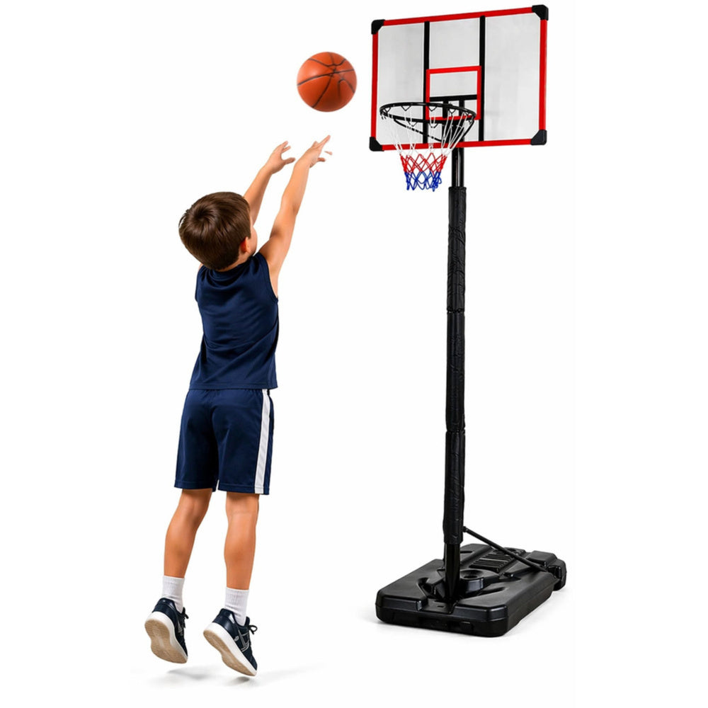 LEAN Sport Basketballkorb Mobiler verstellbarer Ständer 200-305cm – Produktabbildung 2
