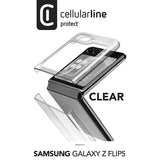 Cellularline Clear Case - Samsung Galaxy aus Flip 5 Case (Transparent) – Produktabbildung 4