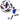 LEAN Toys Trainingsfußball für Rasenplätze, weiß, gemustert, 22 cm, Größe 5