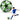 LEAN Toys Trainingsfußball für Rasenplätze, Green Stars, 22 cm, Größe 5