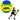 LEAN Toys Volleyball-Trainingsball, gelb und blau, 22 cm, Größe 5