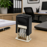 LEAN Automatischer Datumsstempel, einstellbarer Büro-Datumsstempel, Schwarz – Produktabbildung 4