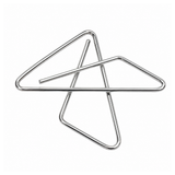 Metallene Schmetterlings-Kreuzklemmen für Bürodokumente 32 mm 50 Stück.