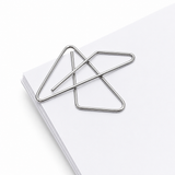 Metallene Schmetterlings-Kreuzklemmen für Bürodokumente 32 mm 50 Stück.
