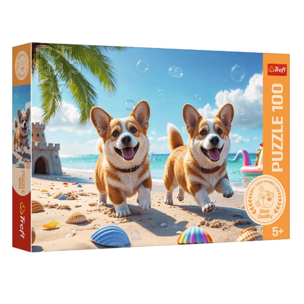 Trefl Puzzle Puzzle – 100 Teile – Corgi Welpen – Trefl 16536