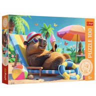 Trefl Puzzle Puzzle - 100 – Relaks w stylu kapibary – Trefl 16537