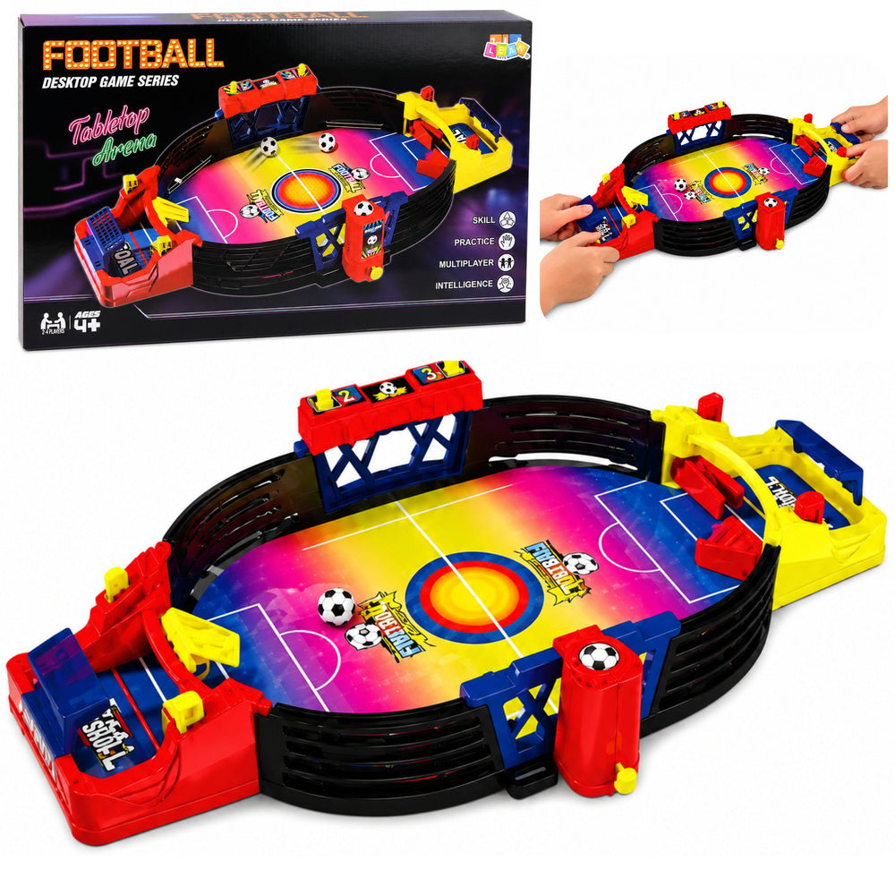 LEAN Toys Tisch-Arcade-Fußballspiel für 2 Spieler
