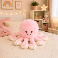 LEAN Toys Plüsch-Oktopus, Kuscheltier mit elastischen Tentakeln, rosa, 50 cm – Produktabbildung 4