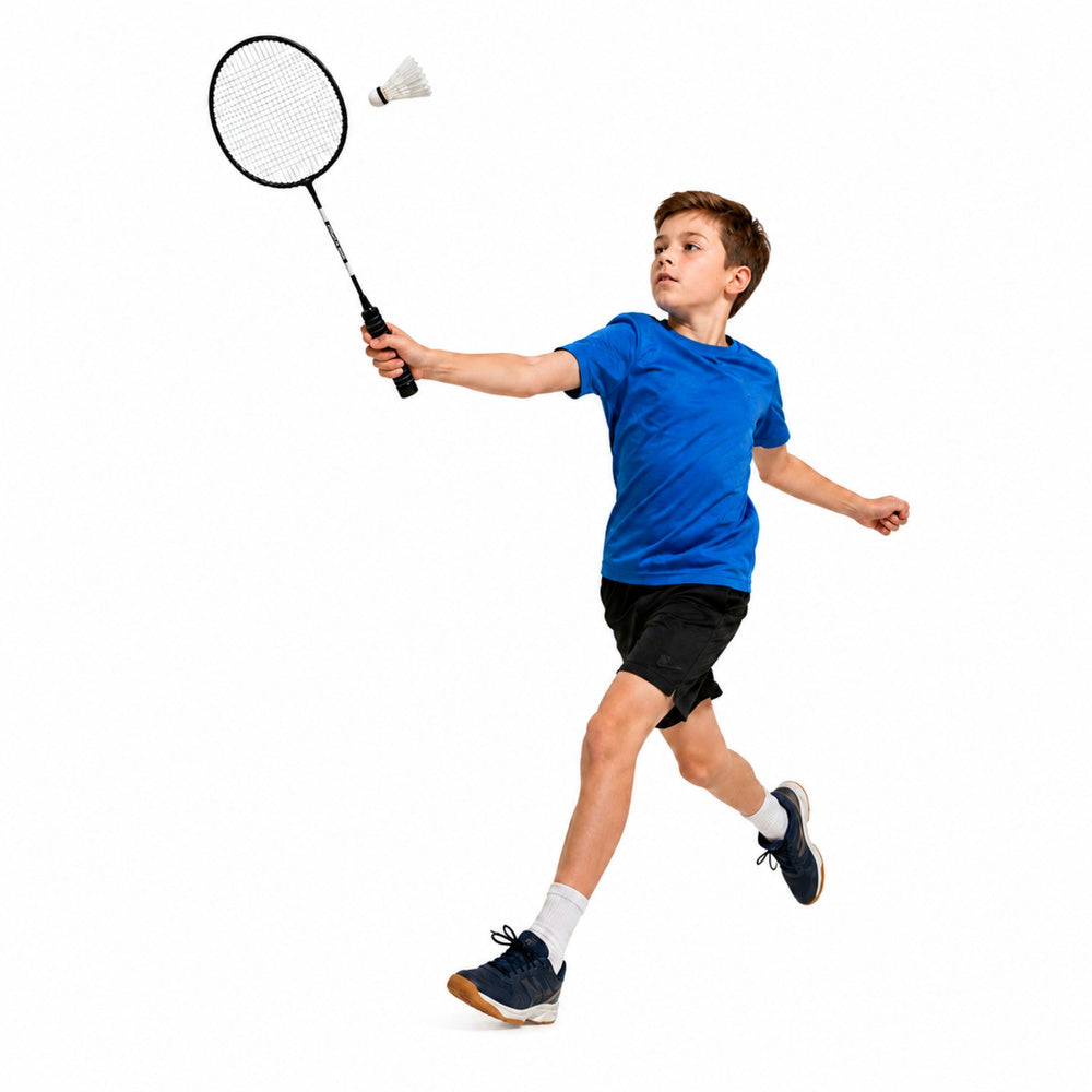 LEAN Toys Badminton-Set inklusive Schlägern und Federballhülle, schwarz – Produktabbildung 2