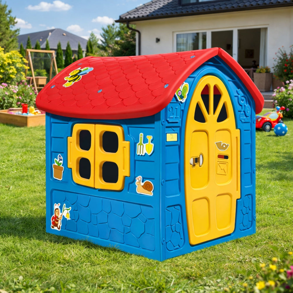 Gartenset Großes Haus für Kinder Blau 5075