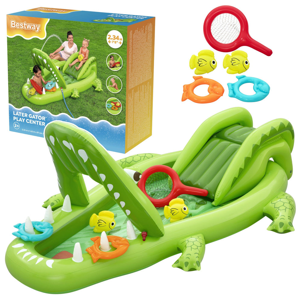 Wasserspielplatz mit Rutsche, Krokodil-Zubehör, Bestway 53169