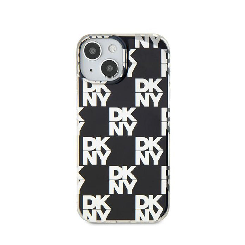 DKNY IML Checkered Mono Pattern - Hülle für iPhone 15 / 14 / 13 (schwarz) – Produktabbildung 3