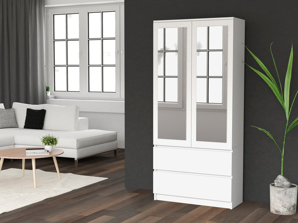 Kleiderschrank Malwa SS-90L WEISS – Produktabbildung 4