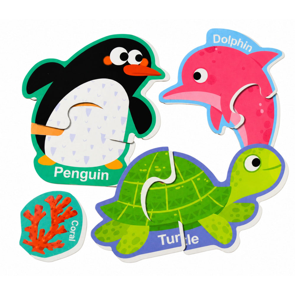 LEAN TOYS Magnetisches Puzzle Meerestiere Kühlschrankmagnete Lernspielzeug 30-teilig – Produktabbildung 2