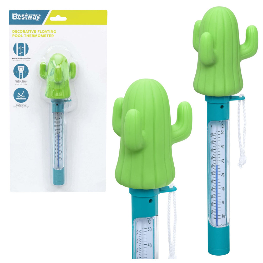 Bestway 58763 Schwimmthermometer für Whirlpools, Kaktusgrün