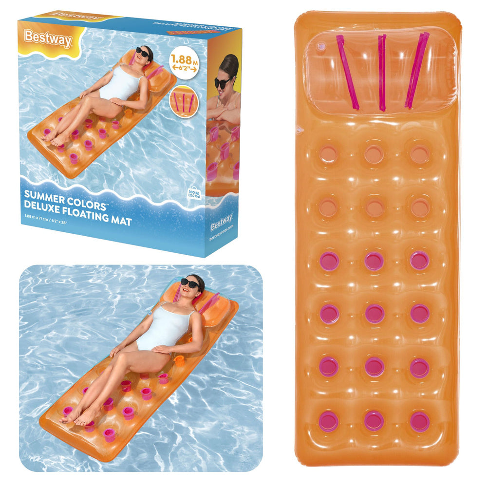 Aufblasbare Poolmatratze Orange Bestway 43015