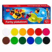 LEAN School MONA Schul-Deckfarben 12 Farben x 20 ml