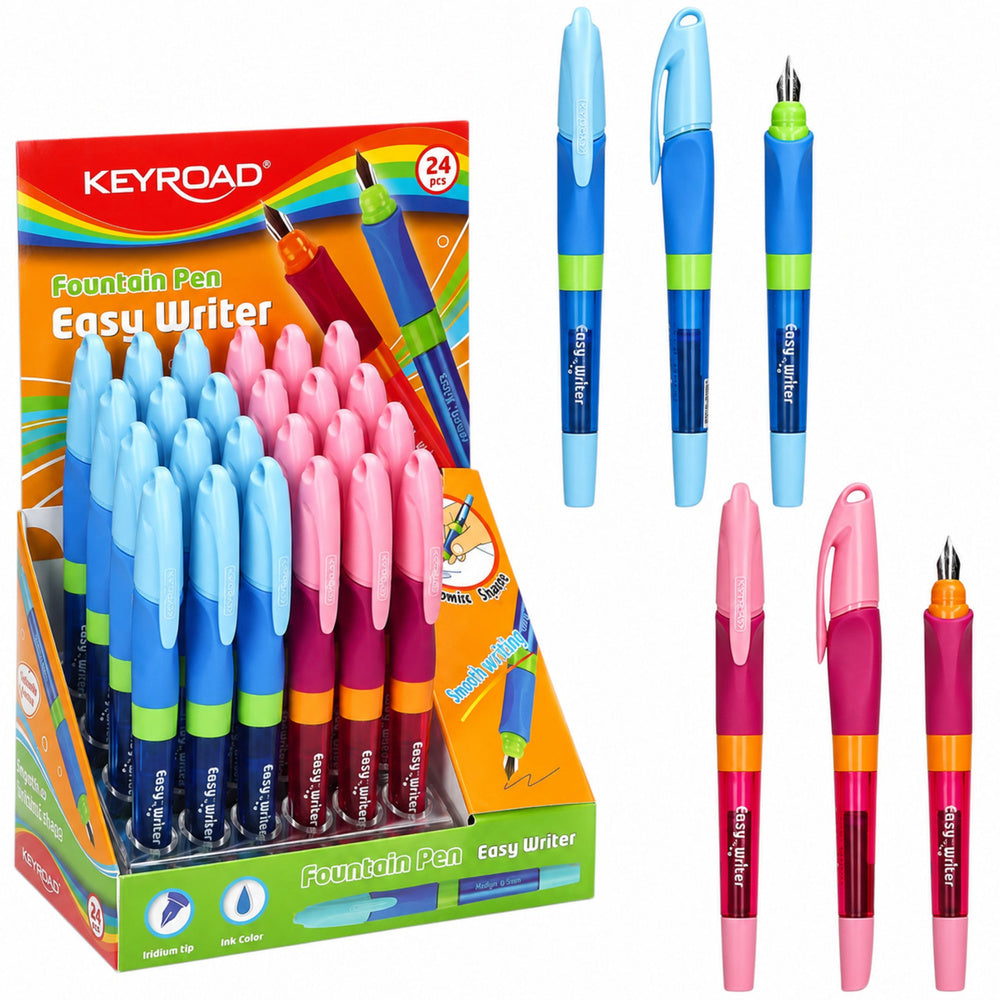LEAN School Keyroad Easy Writer M SMOOZZY Füllfederhalter Farbmix