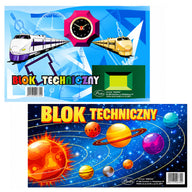 LEAN School PROTOS Weißer Zeichenblock A3 10 Blatt 160 g/m²