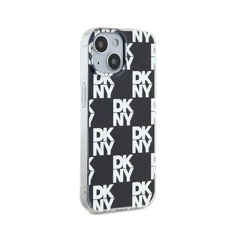 DKNY IML Checkered Mono Pattern - Hülle für iPhone 15 / 14 / 13 (schwarz) – Produktabbildung 4
