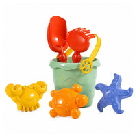 HEMAR Meersand-Set Eimer Formen Schaufel Rechen 6-teilig – Produktabbildung 2