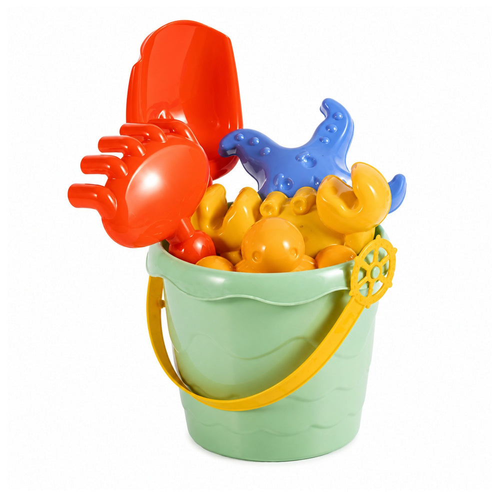 HEMAR Meersand-Set Eimer Formen Schaufel Rechen 6-teilig – Produktabbildung 3