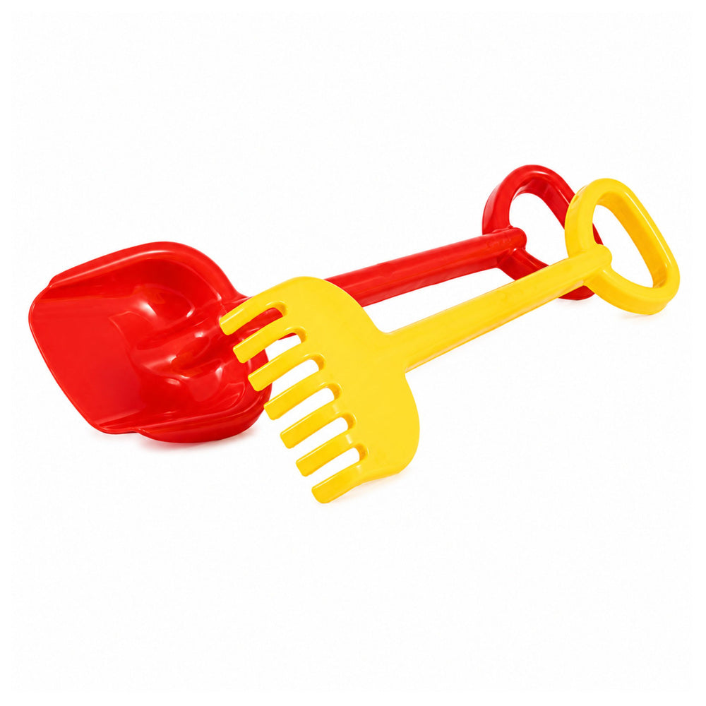HEMAR Große Sandschaufel und Rechen für Kinder, 55 cm, verschiedene Farben – Produktabbildung 2