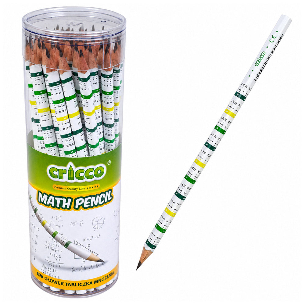 LEAN School CRICCO Dreikantbleistift mit Einmaleins-Tabelle HB