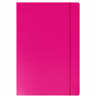 LEAN Rosa Lackierte Kartonmappe mit Gummiband A4+ 300 g/m²