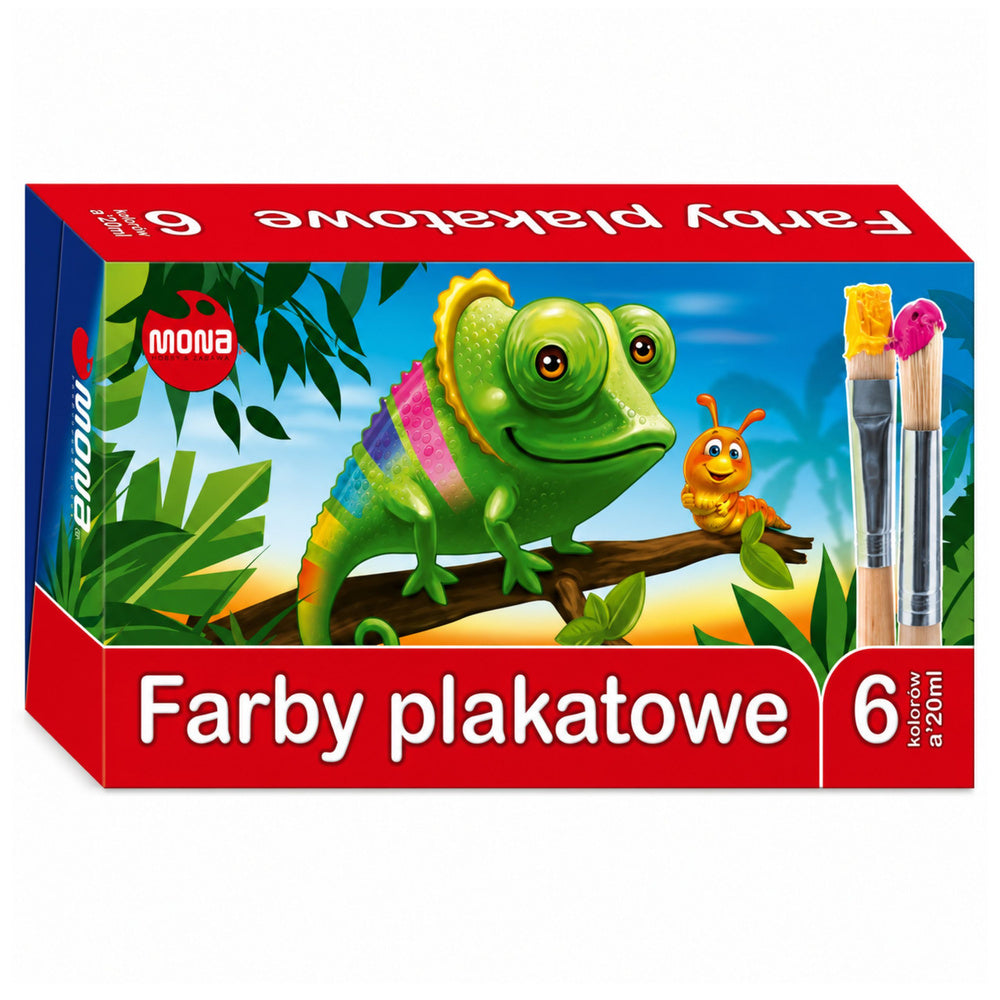 LEAN School MONA Schul-Deckfarben 6 Farben 20 ml
