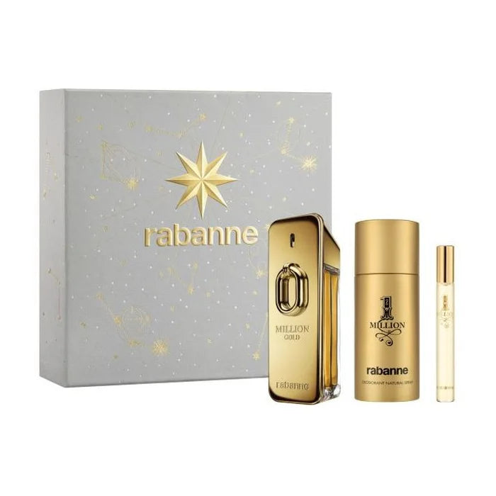 PACO RABANNE Rabanne Million Gold Eau de Parfum Intense Spray 100ml Set 3 Artikel
