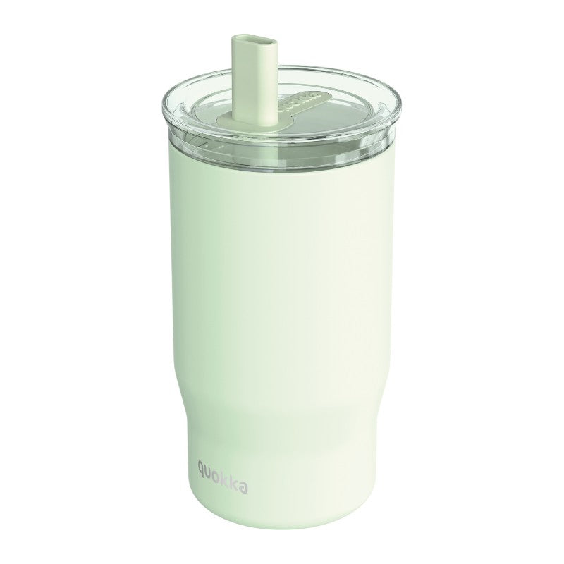 Quokka Mist - Thermobecher aus Edelstahl s Strohhalm o objemu 720 ml (pastell grün)