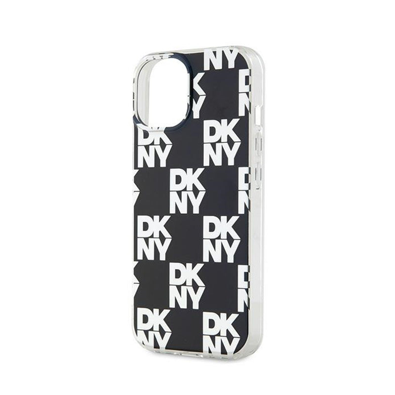 DKNY IML Checkered Mono Pattern - Hülle für iPhone 15 / 14 / 13 (schwarz) – Produktabbildung 6