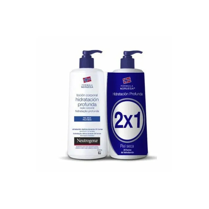 Neutrogena Feuchtigkeits-Körperlotion Für Trockene Haut Doppelpack 750ml+750ml