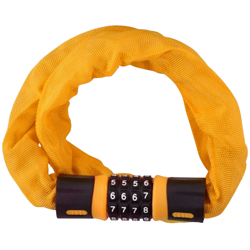 Dunlop - Kombinovaný Schloss für řetěz jízdního kola (orange)