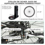 PawHut Fahrradanhänger bis 20kg Universalkupplung Sicherheitsanker Reflektor Stahl Blau+Schwarz – Produktabbildung 5