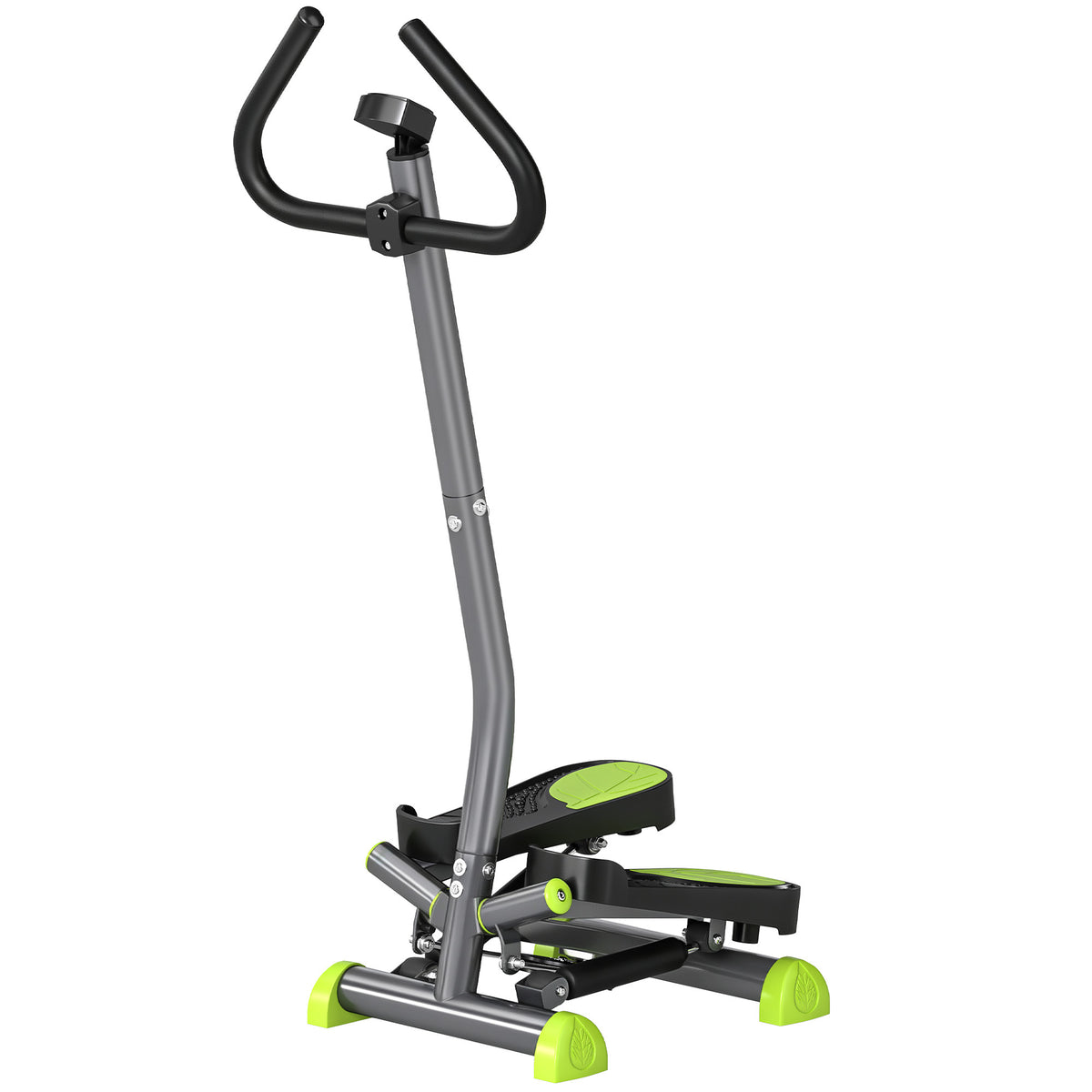 HOMCOM Stepper mit LCD-Monitor 55 x 44 x 108cm Stahl Grau+Grün+Schwarz
