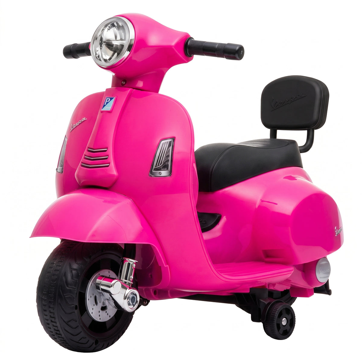 Elektro Motorrad Kinder Mini Vespa GTS 6V Elektromotorrad mit Lithium-Akku Ergonomischer Sitz Rückenlehne