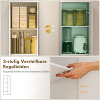 HOMCOM Küchenschrank, 5-Ebenen-Aufbewahrungsschrank, verstellbare Regale, für Wohnzimmer, Küche – Produktabbildung 15