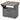 HOMCOM Klapptisch Rollschrank, zwei klappbare Tischseiten, Schrankfach, 4 Rollen, Hellgrau+Dunkelbraun, 70 x