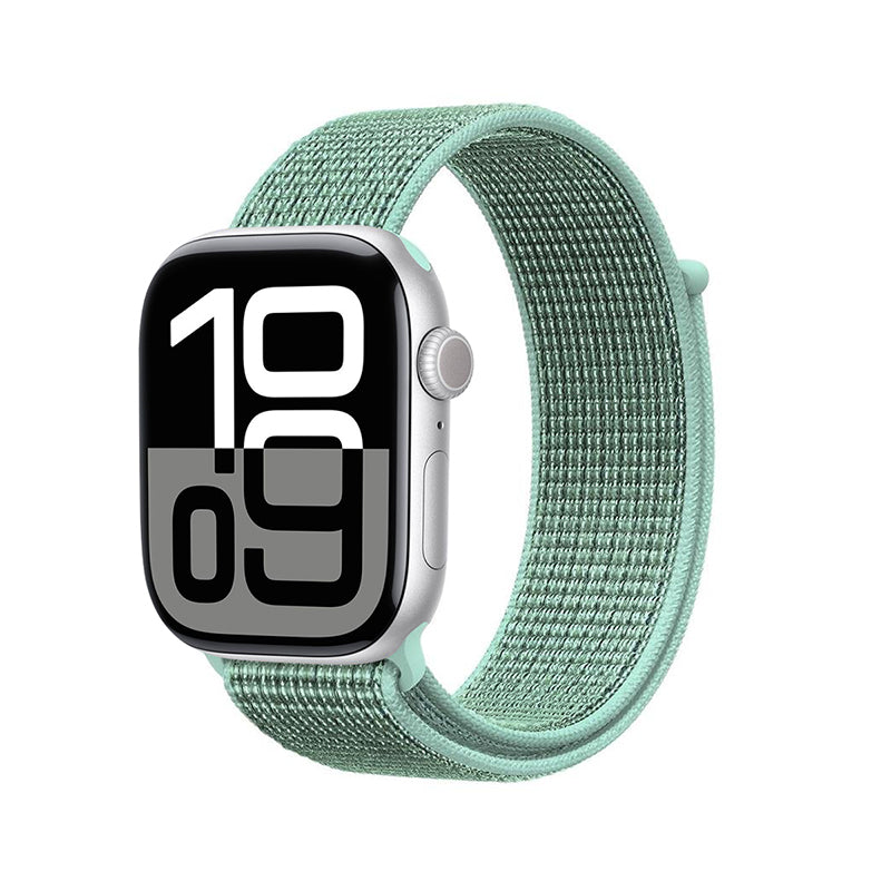 Crong Nylon - Sport- Armband für Apple Watch 38/40/41/42 mm (Atlantic Green)
