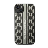 Karl Lagerfeld Monogram Stripe - Hülle für iPhone 14 Plus (grau) – Produktabbildung 3