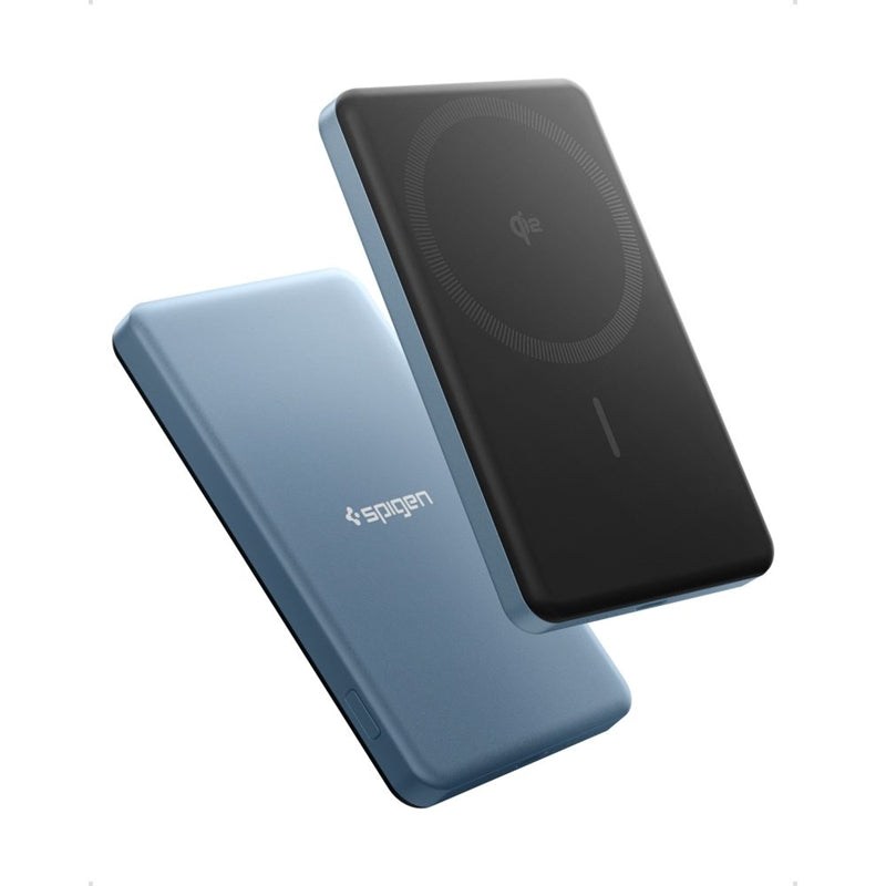 Spigen EA2205MQ Essential - Powerbank MagSafe 5000 mAh 22,5W Qi2 (tyrkysově blau)
