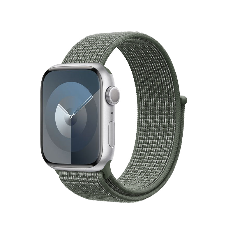 Crong Nylon - Sport- Armband für Apple Watch 44/45/46/49 mm (vojenská grün)
