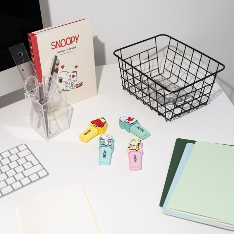Snoopy - Set zvýrazňovačů 4 Farben s 3D topperem – Produktabbildung 2