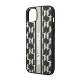Karl Lagerfeld Monogram Stripe - Hülle für iPhone 14 Plus (grau) – Produktabbildung 6