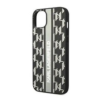 Karl Lagerfeld Monogram Stripe - Hülle für iPhone 14 Plus (grau) – Produktabbildung 6